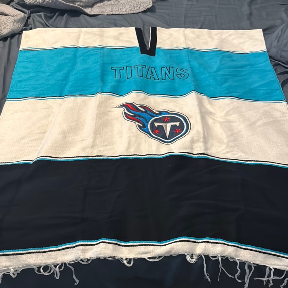 Titans Blue and Black Poncho
